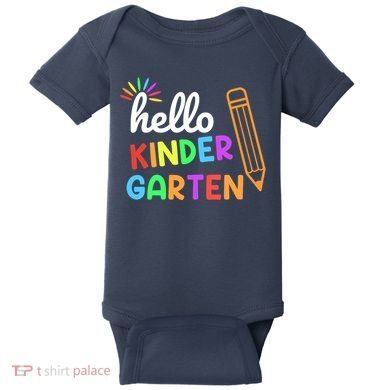 Hello Kindergarten Team Kinder Back To School Teacher Baby Bodysuit