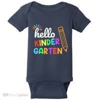 Hello Kindergarten Team Kinder Back To School Teacher Baby Bodysuit thumb 0