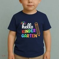 Hello Kindergarten Team Kinder Back To School Teacher Toddler T-Shirt thumb 2