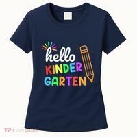 Hello Kindergarten Team Kinder Back To School Teacher Women's T-Shirt thumb 0