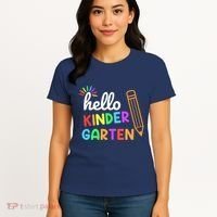 Hello Kindergarten Team Kinder Back To School Teacher Women's T-Shirt thumb 4