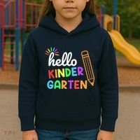 Hello Kindergarten Team Kinder Back To School Teacher Kids Hoodie thumb 3