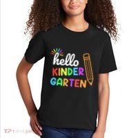 Hello Kindergarten Team Kinder Back To School Teacher Kids T-Shirt thumb 2