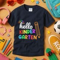 Hello Kindergarten Team Kinder Back To School Teacher Kids T-Shirt thumb 3