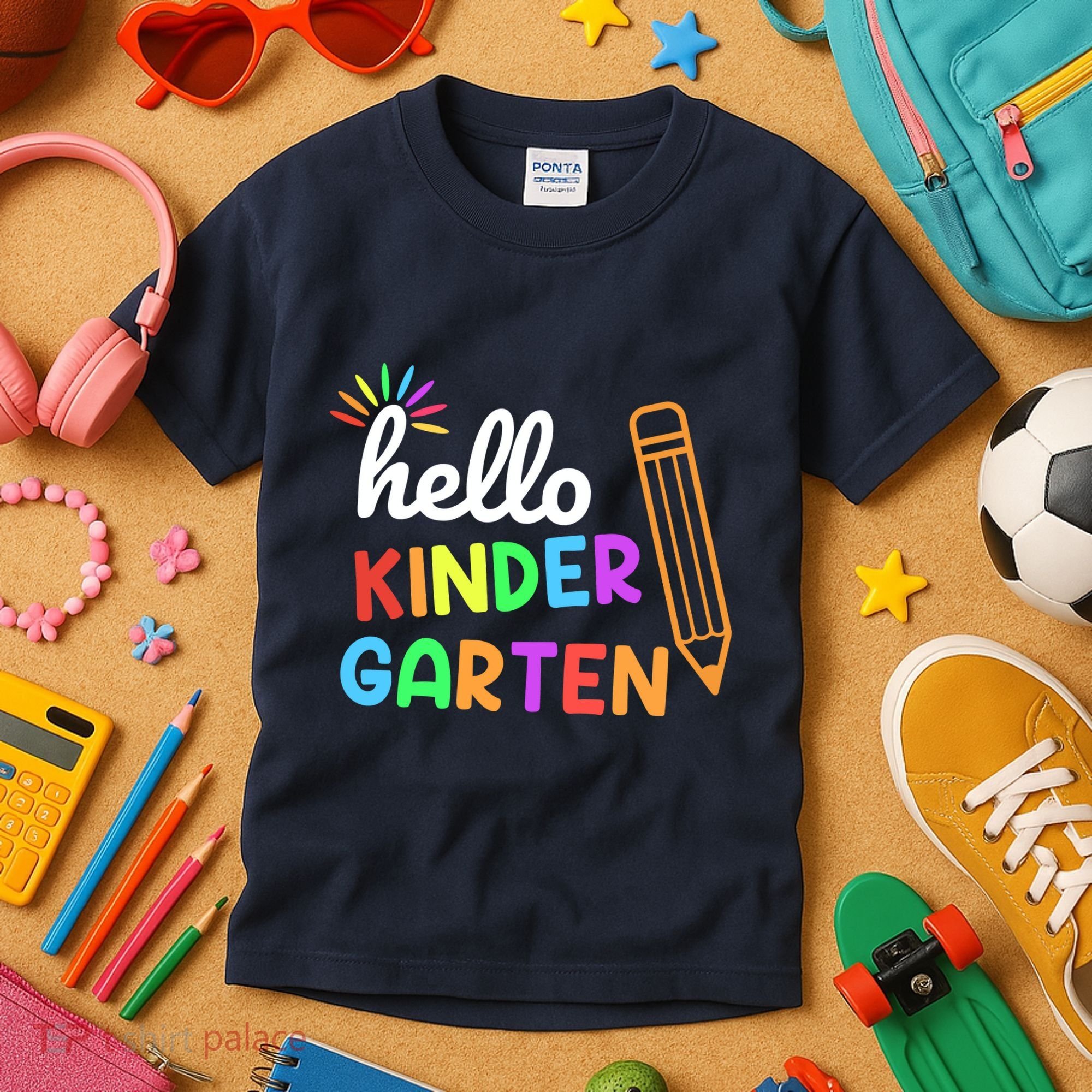 Hello Kindergarten Team Kinder Back To School Teacher Kids T-Shirt