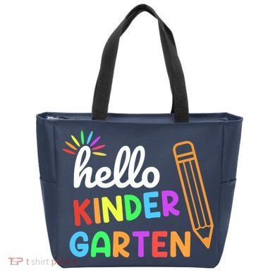 Hello Kindergarten Team Kinder Back To School Teacher Tote Bag