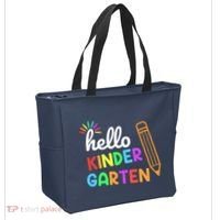 Hello Kindergarten Team Kinder Back To School Teacher Tote Bag thumb 2