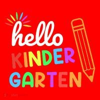 Hello Kindergarten Team Kinder Back To School Teacher Santa Hat thumb 1