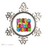 Hello Kindergarten Team Kinder Back To School Teacher Ornament thumb 0