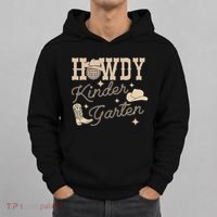Howdy Kindergarten Teacher Rodeo Country Western Cowgirl Hoodie thumb 0