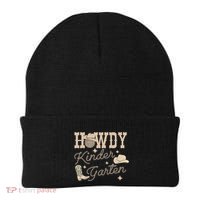 Howdy Kindergarten Teacher Rodeo Country Western Cowgirl Beanie thumb 0