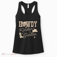 Howdy Kindergarten Teacher Rodeo Country Western Cowgirl Women's Tank Top thumb 0