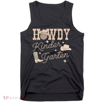 Howdy Kindergarten Teacher Rodeo Country Western Cowgirl Tank Top