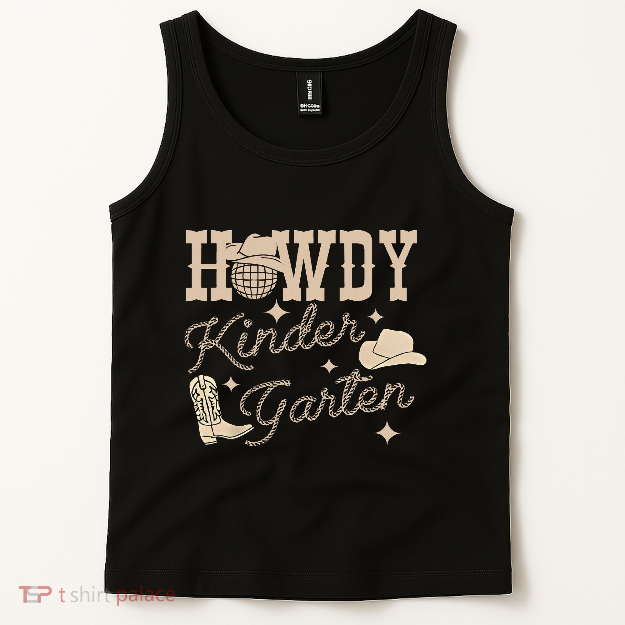 Howdy Kindergarten Teacher Rodeo Country Western Cowgirl Tank Top