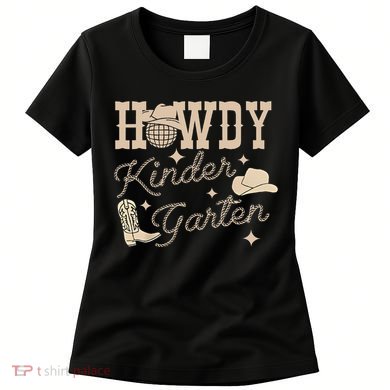 Howdy Kindergarten Teacher Rodeo Country Western Cowgirl Women's T-Shirt
