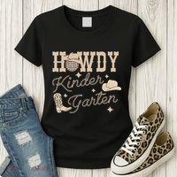 Howdy Kindergarten Teacher Rodeo Country Western Cowgirl Women's T-Shirt thumb 3
