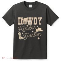 Howdy Kindergarten Teacher Rodeo Country Western Cowgirl T-Shirt thumb 0