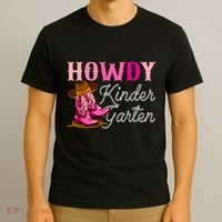 Howdy Kindergarten Teacher Rodeo Country Western Cowgirl T-Shirt thumb 3