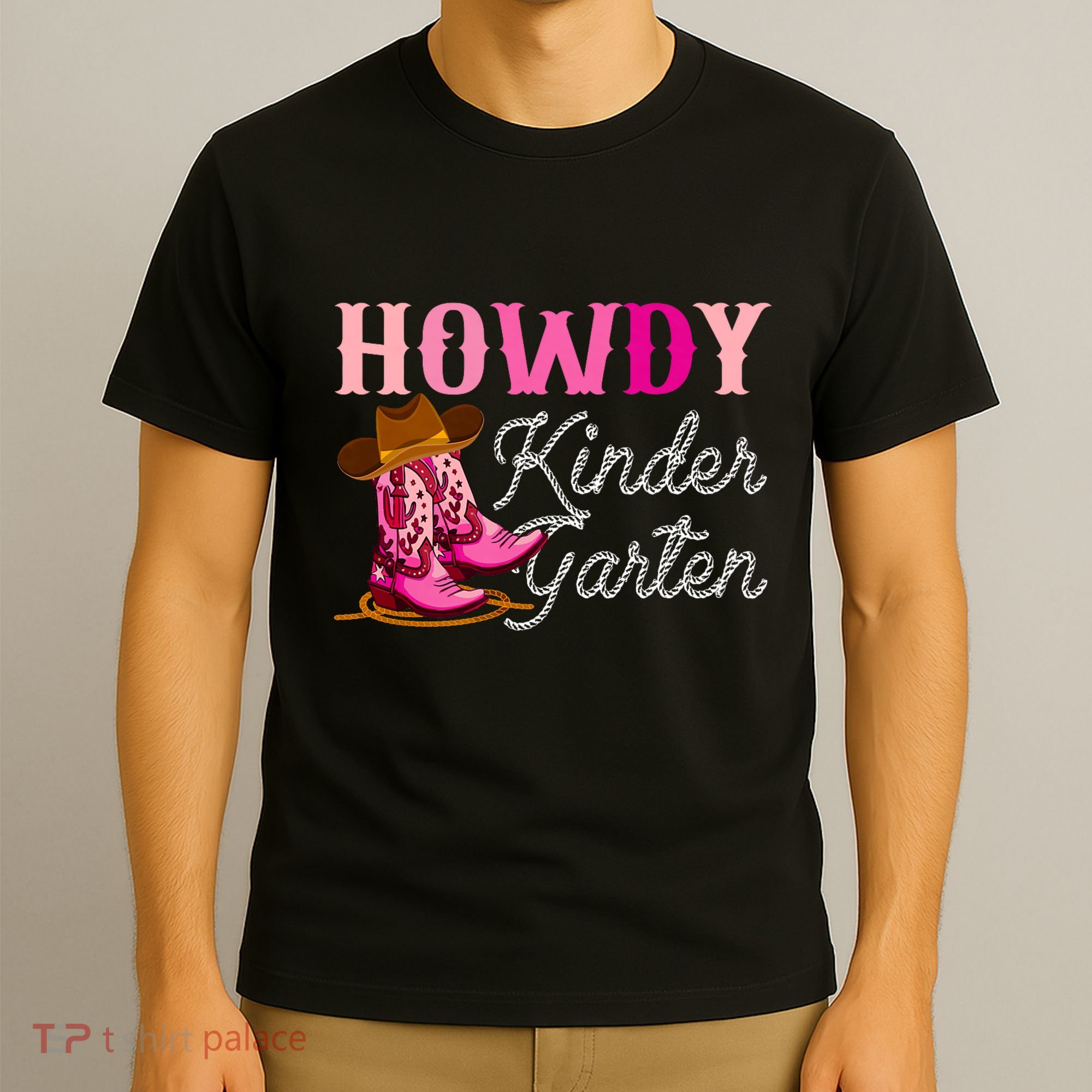 Howdy Kindergarten Teacher Rodeo Country Western Cowgirl T-Shirt