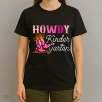 Howdy Kindergarten Teacher Rodeo Country Western Cowgirl T-Shirt thumb 4