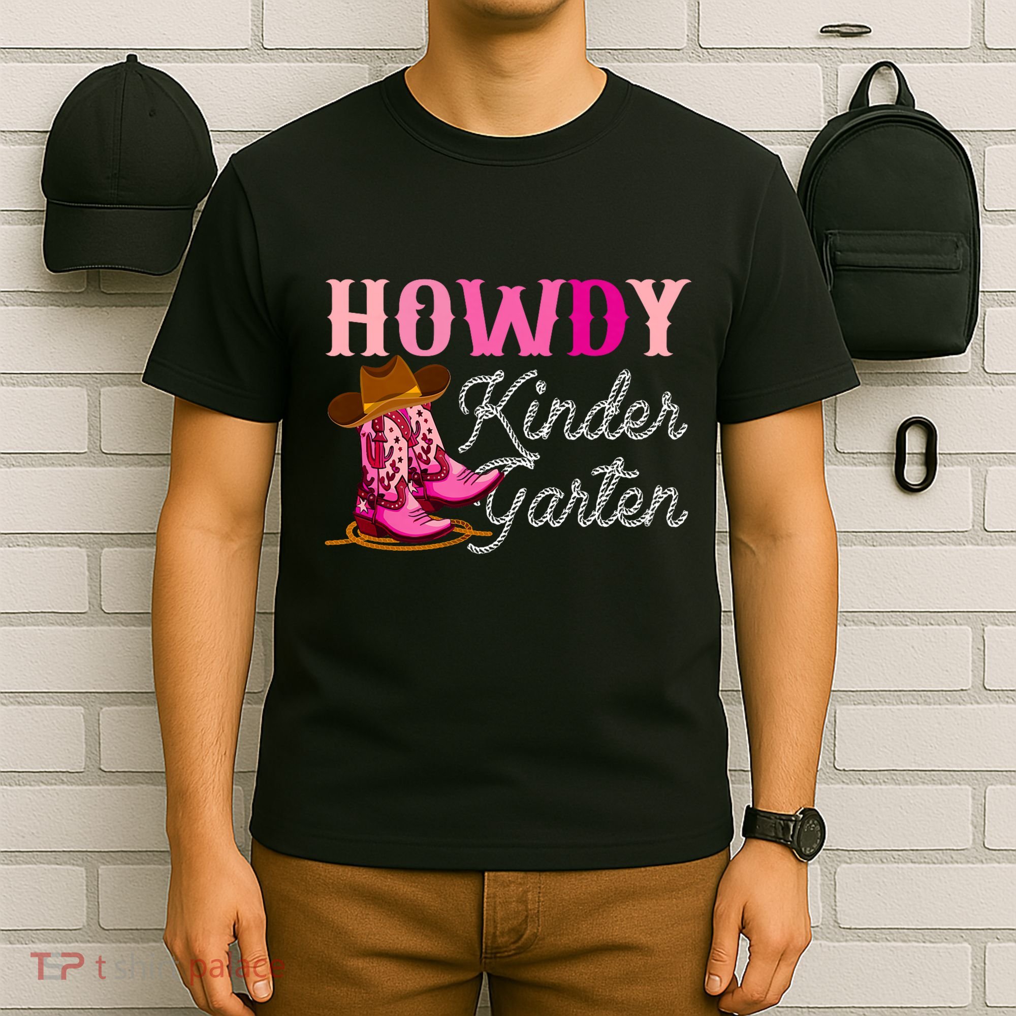 Howdy Kindergarten Teacher Rodeo Country Western Cowgirl T-Shirt