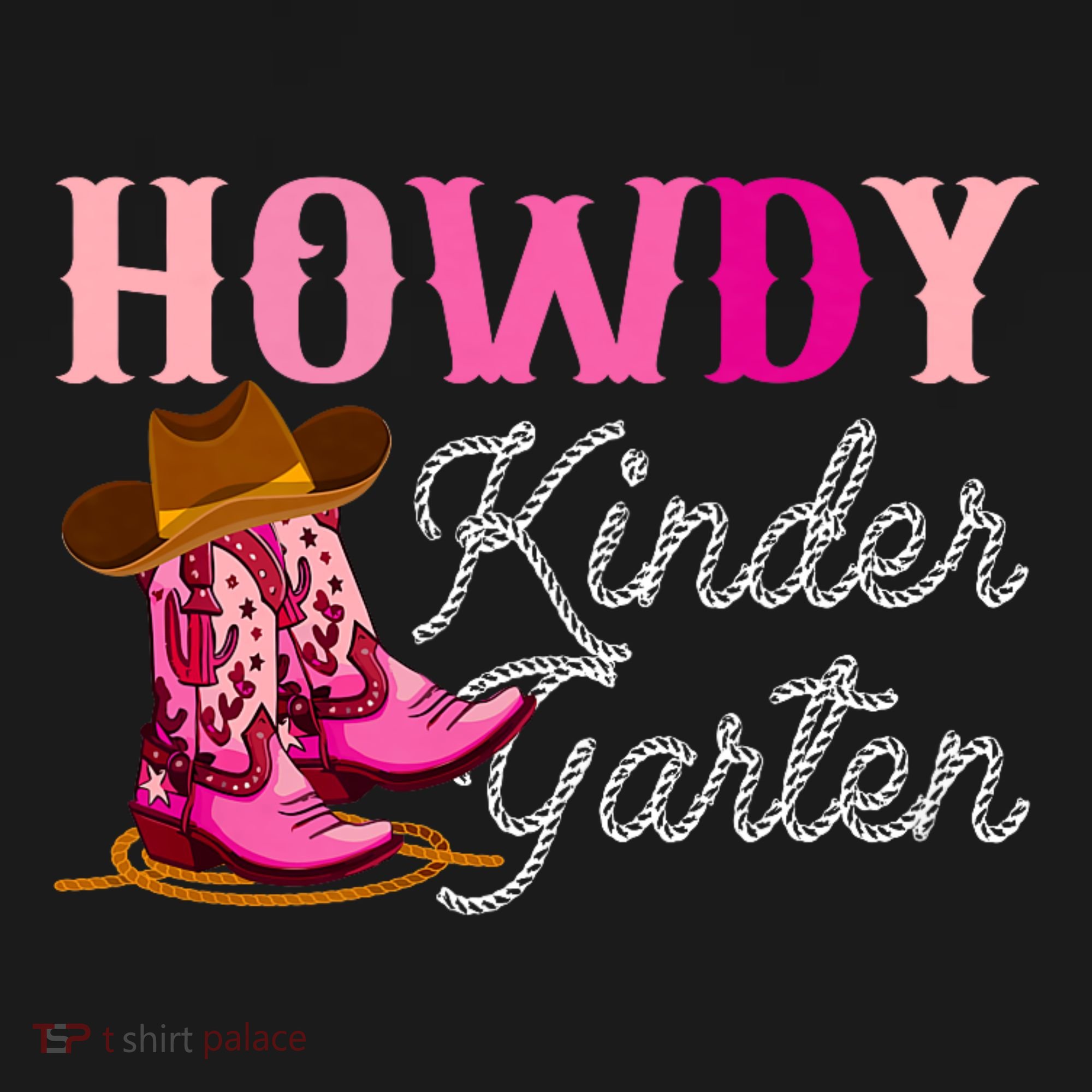 Howdy Kindergarten Teacher Rodeo Country Western Cowgirl T-Shirt
