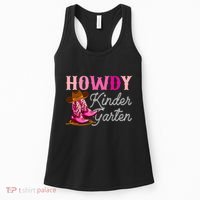 Howdy Kindergarten Teacher Rodeo Country Western Cowgirl Women's Tank Top thumb 0
