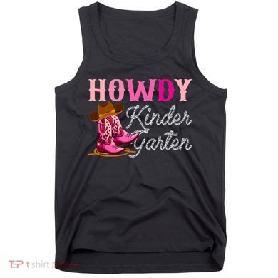 Howdy Kindergarten Teacher Rodeo Country Western Cowgirl Tank Top