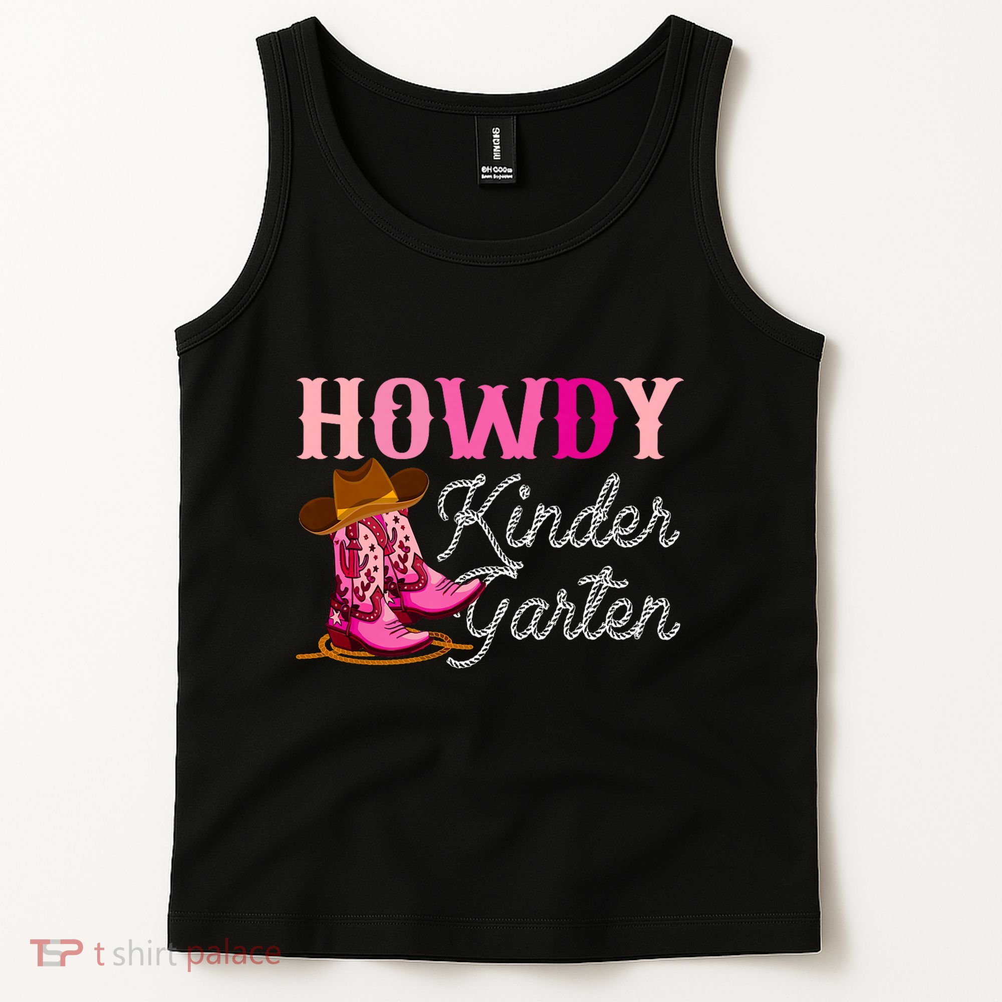 Howdy Kindergarten Teacher Rodeo Country Western Cowgirl Tank Top