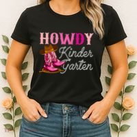 Howdy Kindergarten Teacher Rodeo Country Western Cowgirl Women's T-Shirt thumb 2