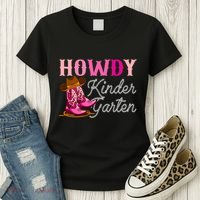 Howdy Kindergarten Teacher Rodeo Country Western Cowgirl Women's T-Shirt thumb 3