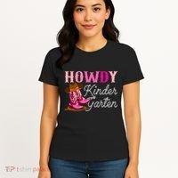 Howdy Kindergarten Teacher Rodeo Country Western Cowgirl Women's T-Shirt thumb 4
