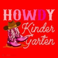 Howdy Kindergarten Teacher Rodeo Country Western Cowgirl Santa Hat thumb 1