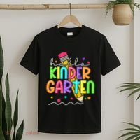 Hello Kindergarten Team Kinder Back To School Teacher T-Shirt thumb 2