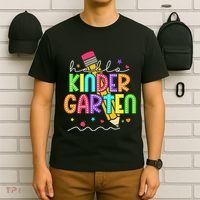 Hello Kindergarten Team Kinder Back To School Teacher T-Shirt thumb 6