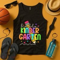 Hello Kindergarten Team Kinder Back To School Teacher Tank Top thumb 4