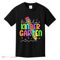 Hello Kindergarten Team Kinder Back To School Teacher Kids T-Shirt thumb 0