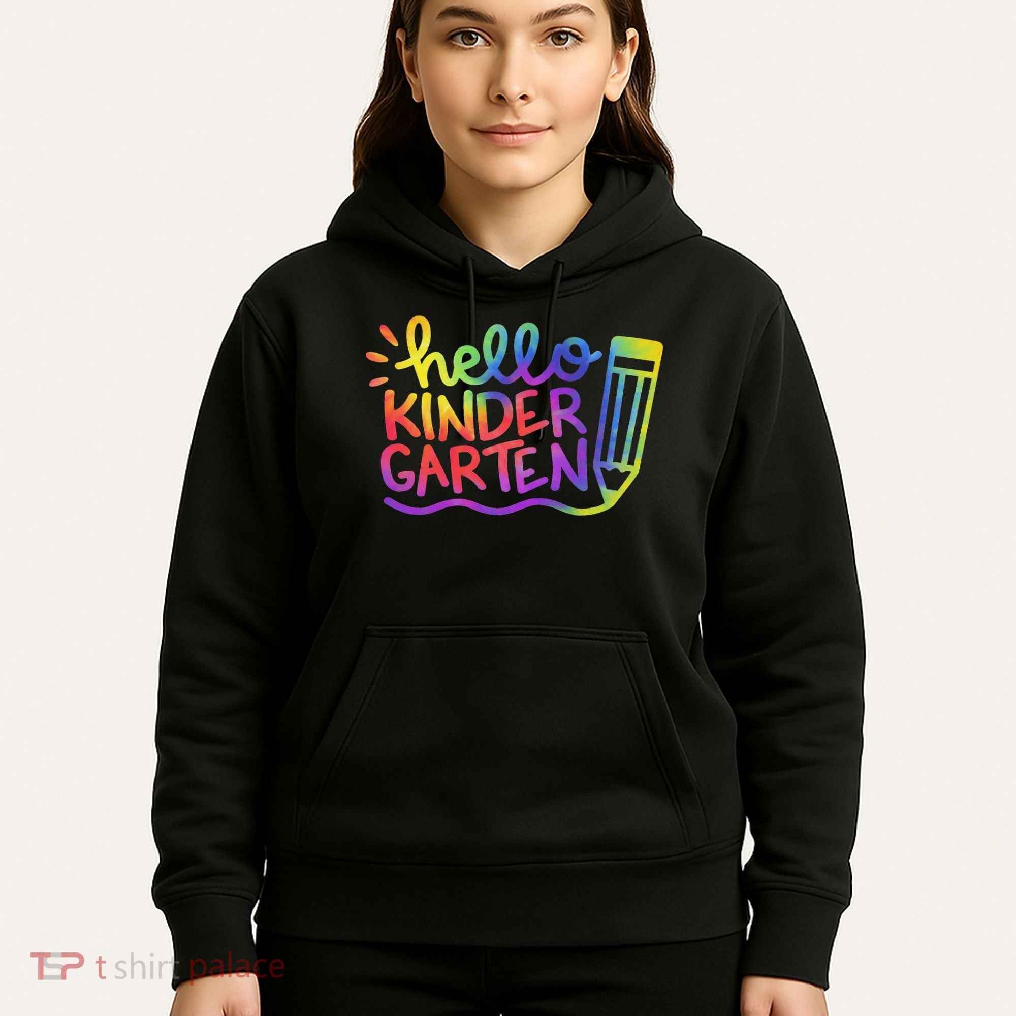 Hello Kindergarten Teacher Tie Dye Welcome Back To School Hoodie