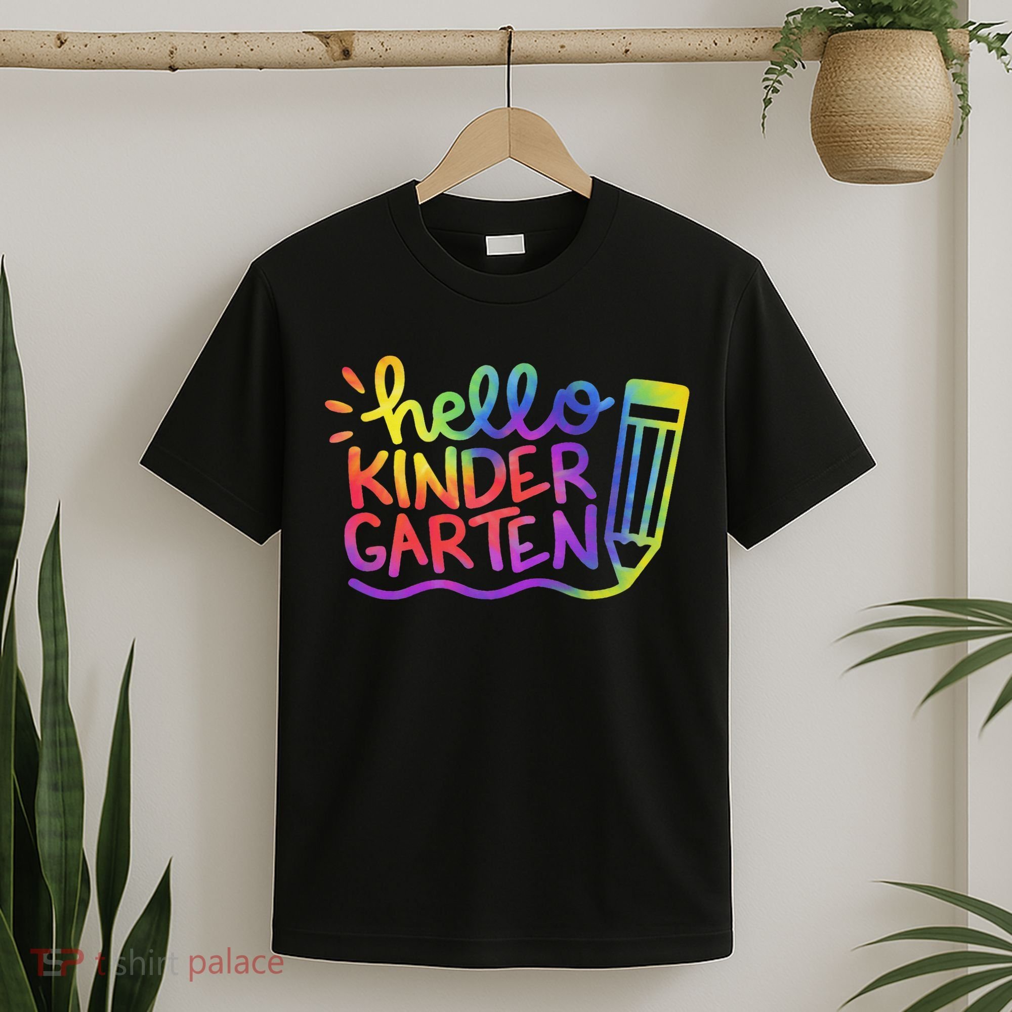 Hello Kindergarten Teacher Tie Dye Welcome Back To School T-Shirt