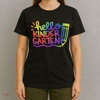 Hello Kindergarten Teacher Tie Dye Welcome Back To School T-Shirt thumb 4