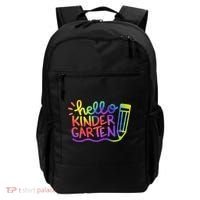 Hello Kindergarten Teacher Tie Dye Welcome Back To School Backpack thumb 0