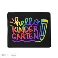 Hello Kindergarten Teacher Tie Dye Welcome Back To School Mousepad thumb 0