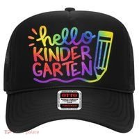 Hello Kindergarten Teacher Tie Dye Welcome Back To School Hat thumb 0