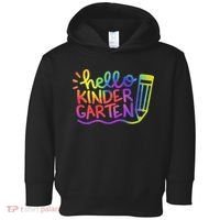 Hello Kindergarten Teacher Tie Dye Welcome Back To School Toddler Hoodie thumb 0
