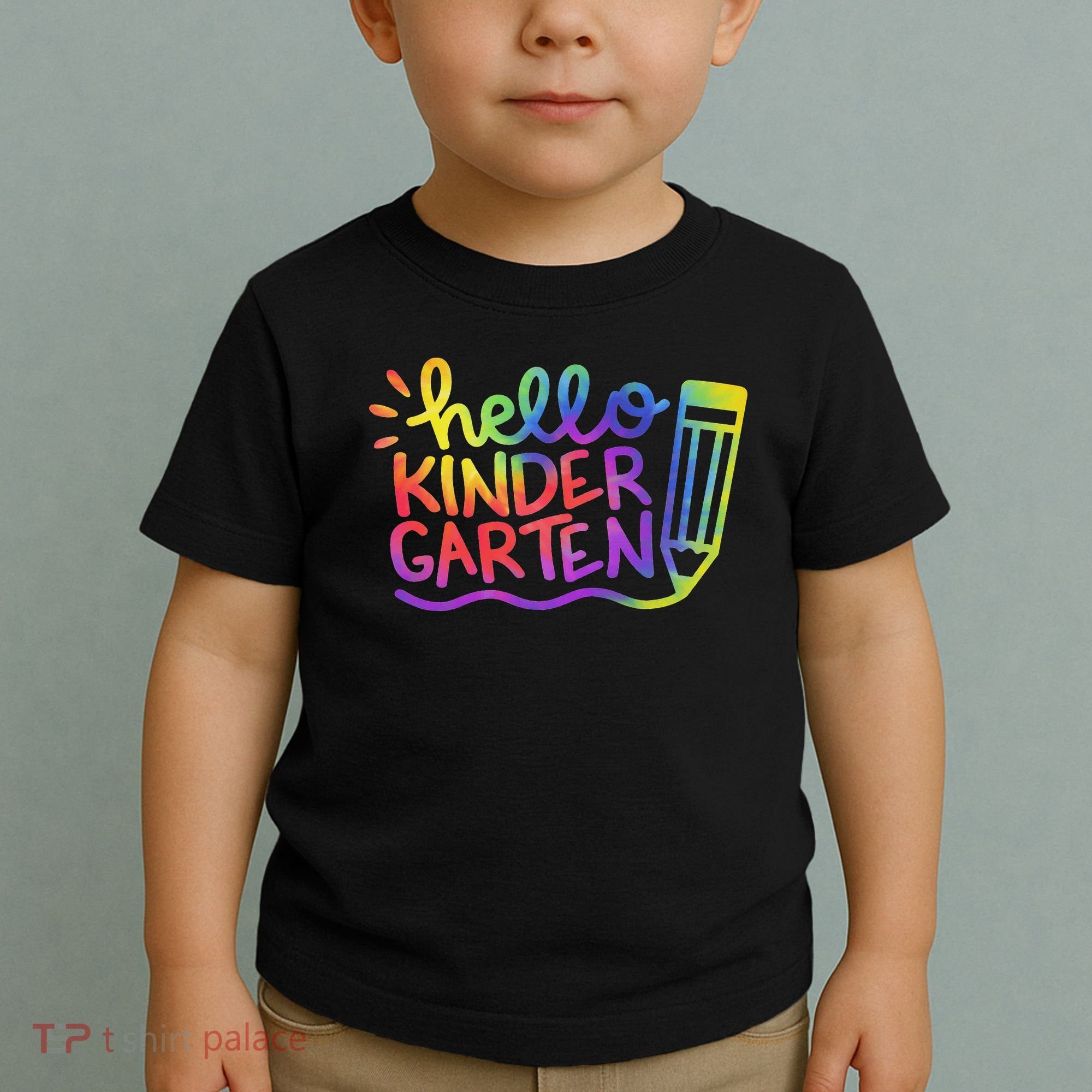 Hello Kindergarten Teacher Tie Dye Welcome Back To School Toddler T-Shirt