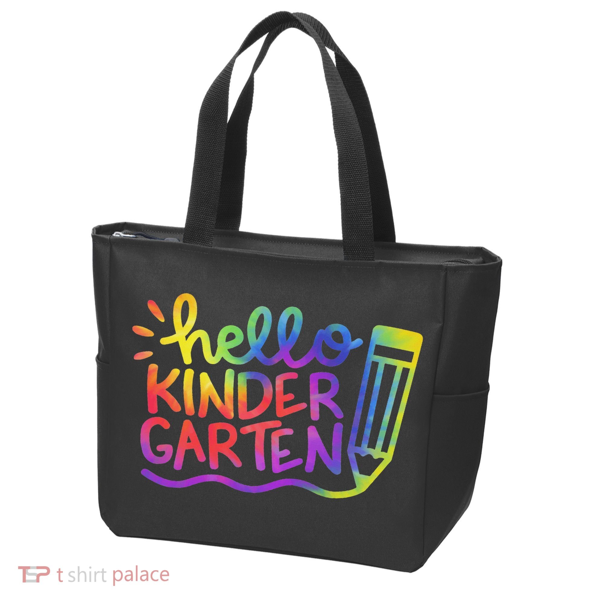 Hello Kindergarten Teacher Tie Dye Welcome Back To School Tote Bag
