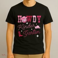 Howdy Kindergarten Teacher Rodeo Country Western T-Shirt thumb 3