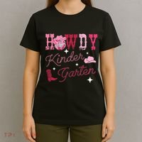 Howdy Kindergarten Teacher Rodeo Country Western T-Shirt thumb 4