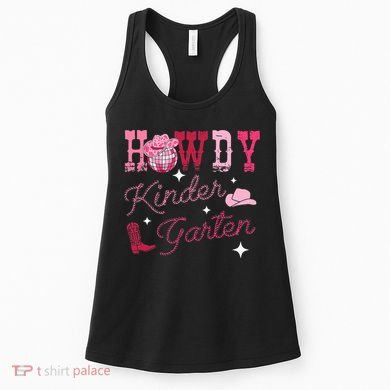 Howdy Kindergarten Teacher Rodeo Country Western Women's Tank Top