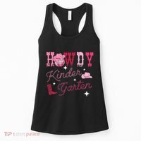 Howdy Kindergarten Teacher Rodeo Country Western Women's Tank Top thumb 0